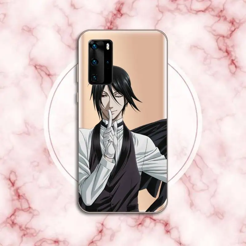 

Black Butler anime Phone Case Transparent for Huawei P20 P30 P40 lite pro P smart 2019 honor 8x 10i