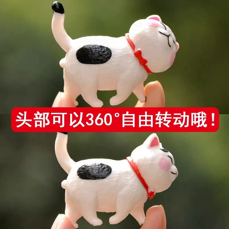 Мини каваи Белл Кот японское аниме милое моделирование животное кошка ПВХ