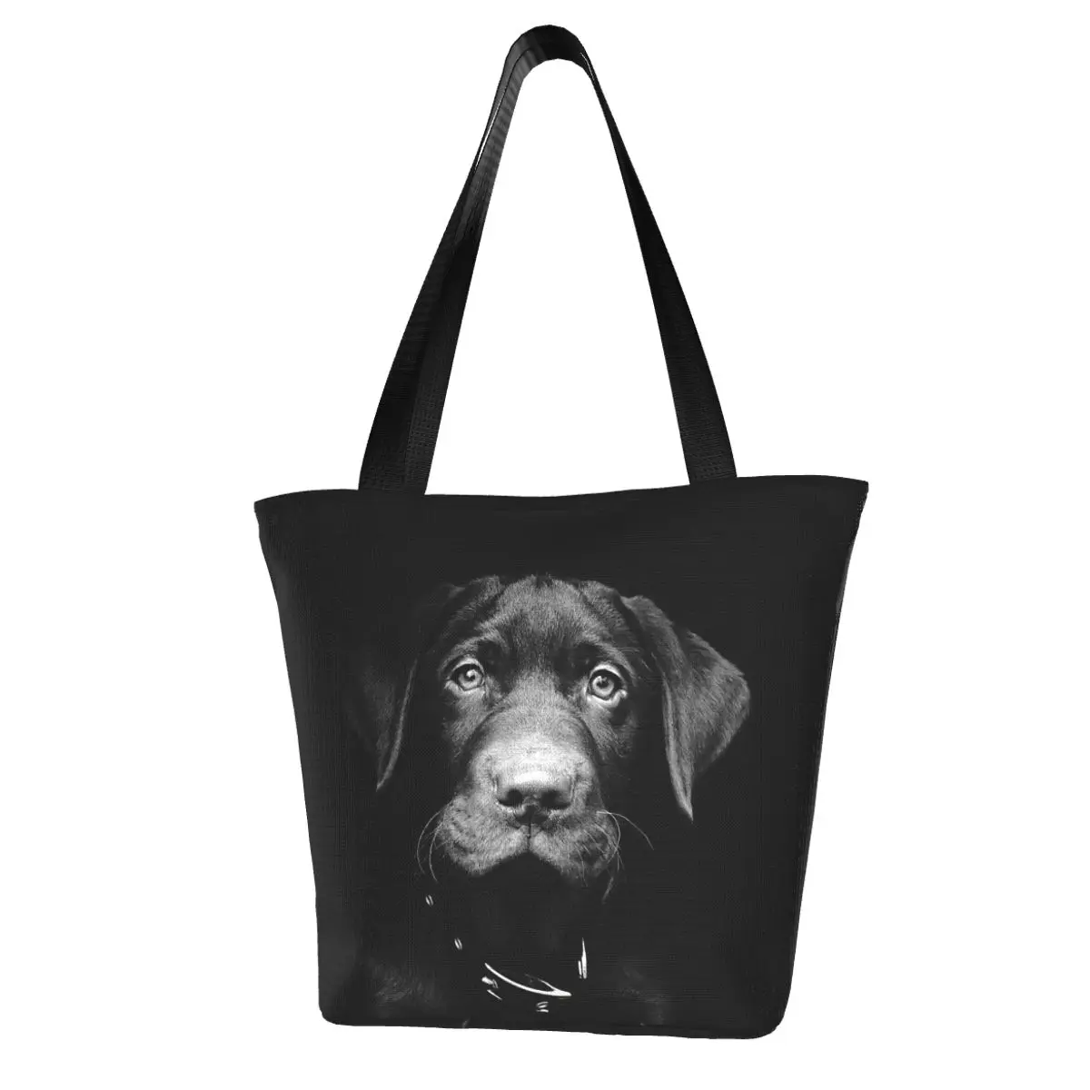Labrador Puppy,dog Shopping Bag Aesthetic Cloth Outdoor Handbag Female Fashion Bags