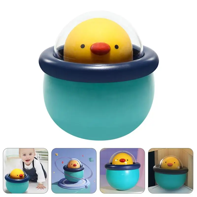 

1pc Toddler Cartoon Tumbler Rattle Toy Cute Music Chick Tumbler Educational Toy