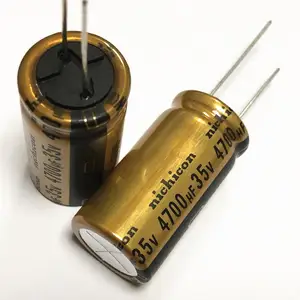 4pcs new nichicon fw 4700uf 35v 18x35mm audio 4700uf35v electrolytic capacitor 35v4700uf filter amplifier 35v 4700uf free global shipping
