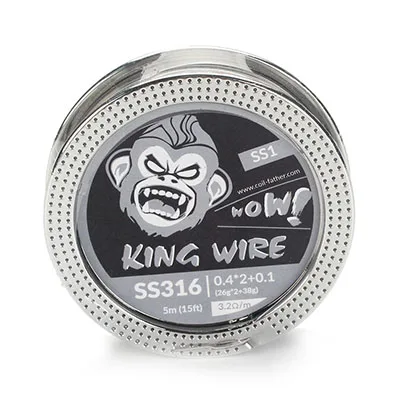 

King Wire for DIY Lover Premium Vape Wire 2 3 4 Cores Ni80 A11 SS316 for RDA RDTA Electronic Cigarette DIY