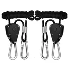 1 пара 18 дюймов Регулируемый светильник для выращивания веревка храповик вешалка нагрузка 150lbs для внутреннего выращивания светильник для палатки комнатный ящик