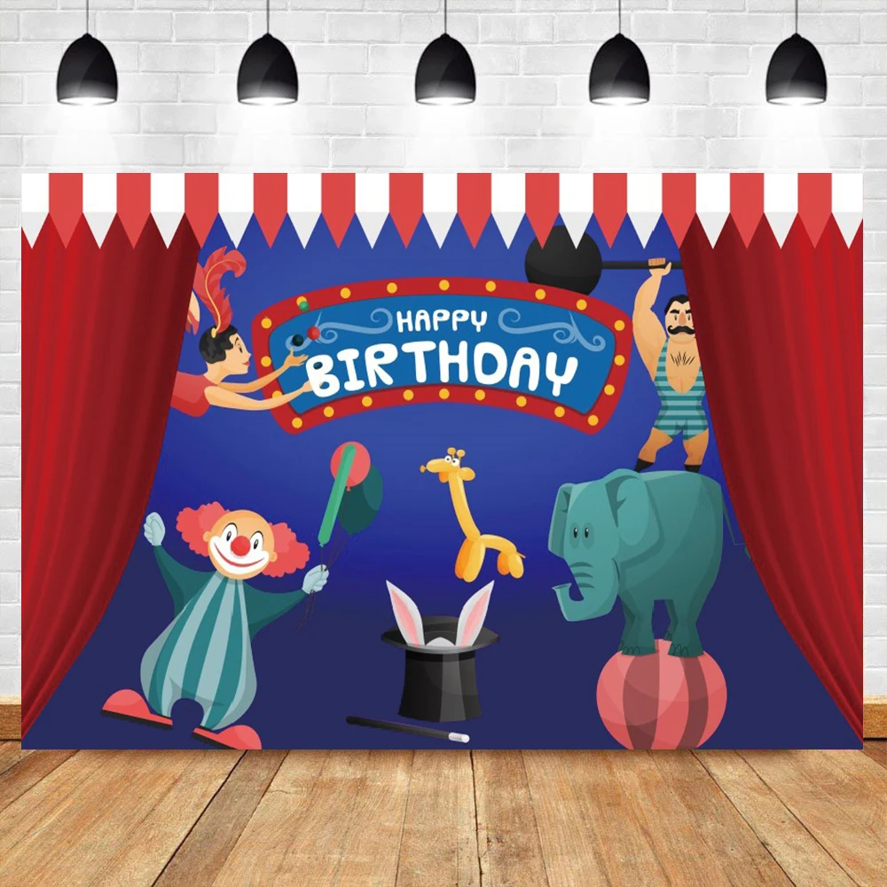 Baby Circus Cruise Stage Tent Red Curtain Birthday Party Play Show Portrait Photo Backdrops Photography Backgrounds Studio | Электроника