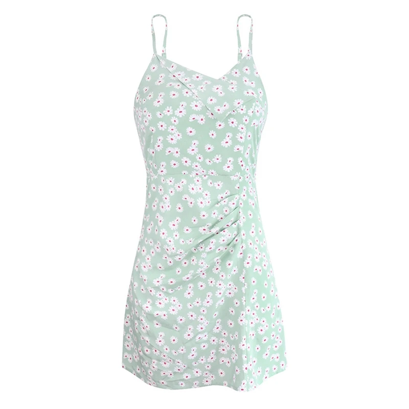 

Women'S Sling Print Little Daisy Holiday Casual Dress