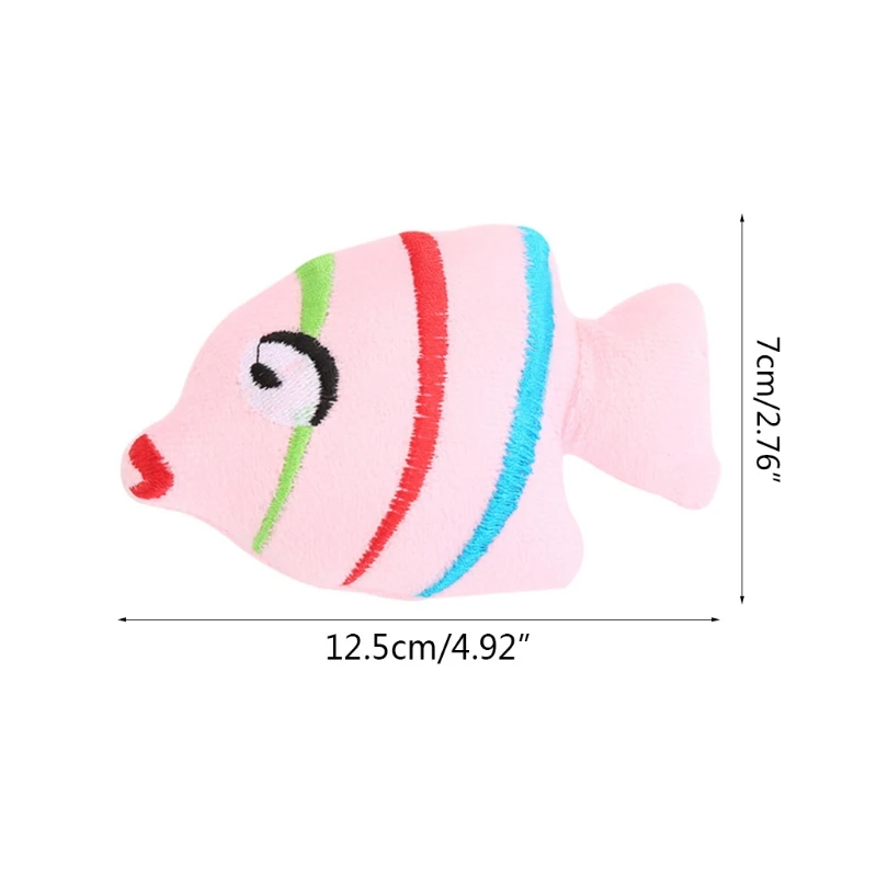 

Y5GB 1 Set 22 Piece Catmint Plush Plaything Kitty Lover Gift Supplies Cats Best Playmate Grind Teeth Interactive Cute Fish