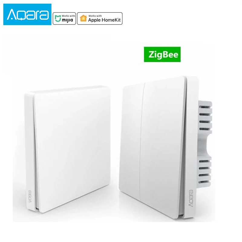 Aqara Mijia Smart Wall Switch home Light Control Single Fire wire ZigBee Wireless Key Via Smartphone home APP Remote