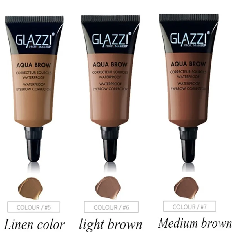 Микроблейдинг тату ручка для бровей макияж гель из хны 8 цветов черный коричневый