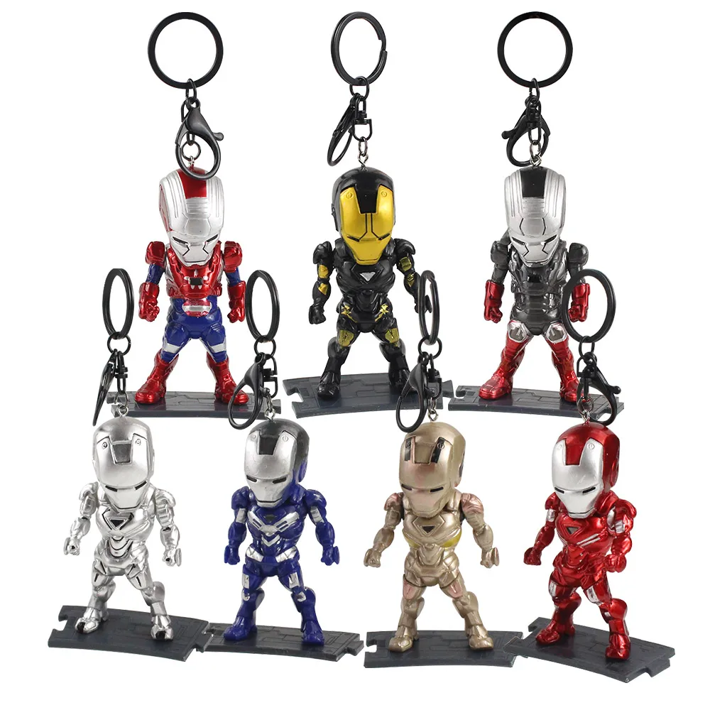 Брелки с супергероями Мстители Локи Капитан Америка Черная пантера Тор