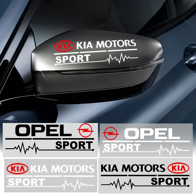 

2Pcs/Set Car Sticker Side Rear View Mirror Decoration Decals Accessories For Toyota Honda Nissan Skoda Hyundai Citroen Mazda Etc