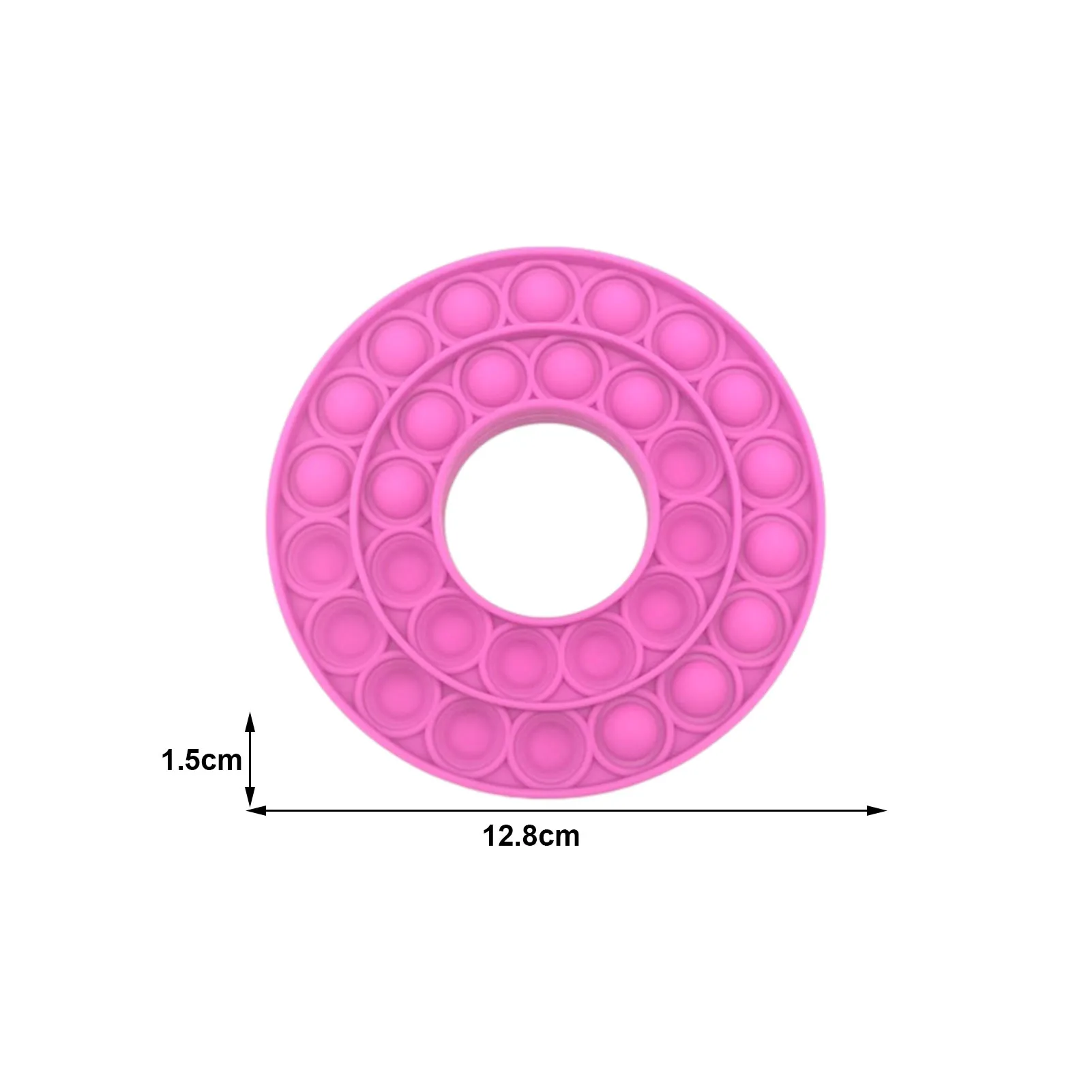 

Bubble Sensory Toy Donuts Desktop Educational Silicone Toy Stress Relief Fidget Toys For Children Adults Office