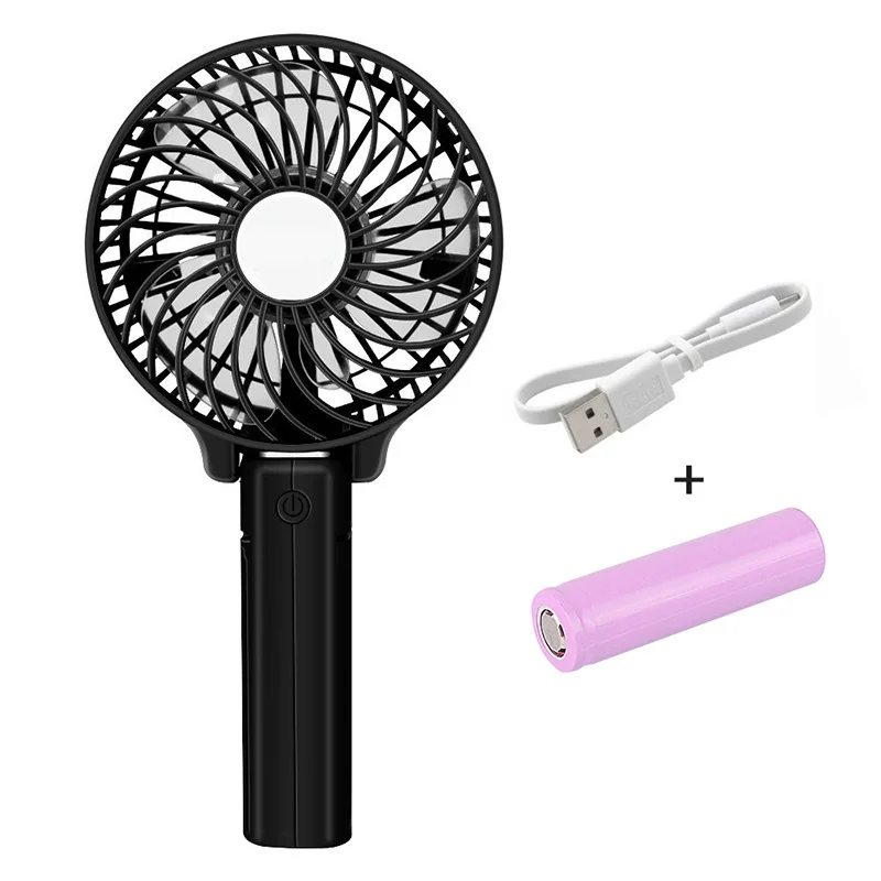 

Foldable Hand Fans Battery Operated Rechargeable Handheld Mini Fan Electric Personal Fans Hand Bar Desktop Fan