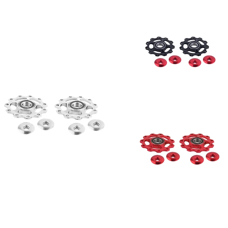 

2Pcs 11T MTB Bicycle Rear Derailleur Pulley Jockey Wheel Bike Guide Roller Idler Part Cycling Accessory