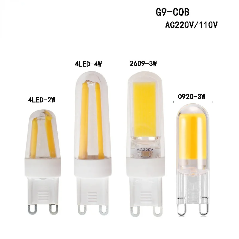 

5pcs G9 4led 4W 2W COB IP65 Support Dimming LED Highlight Bulb Corn Lamp 110 220V