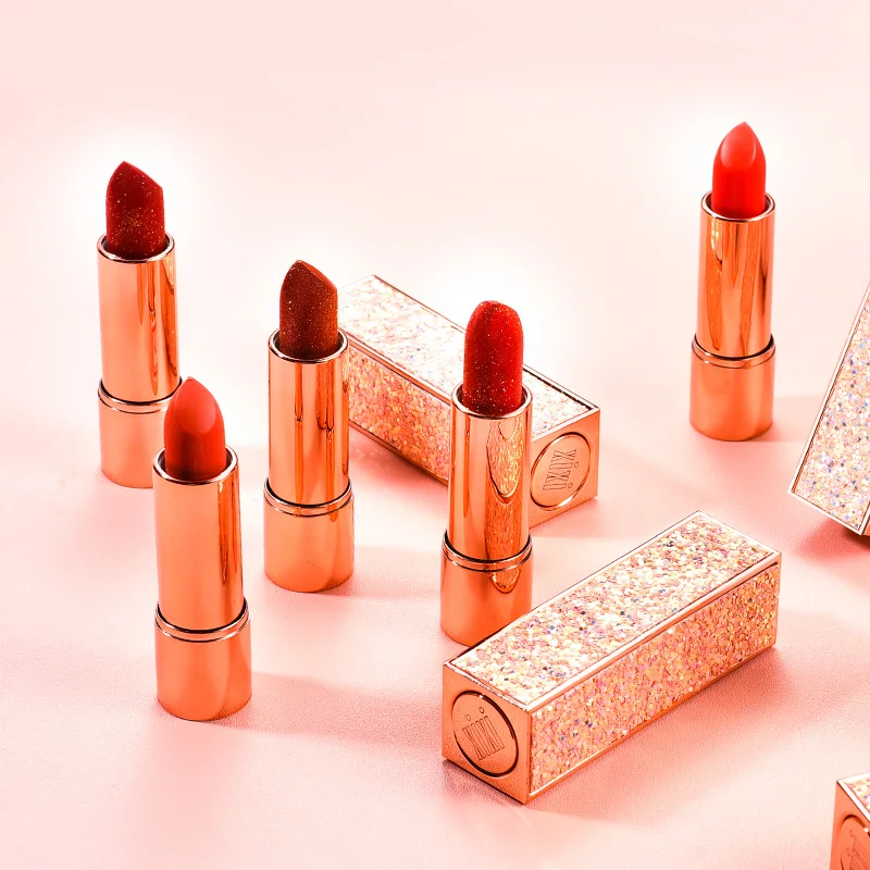 Новое поступление оранжевая водостойкая матовая бархатная Глянцевая губная