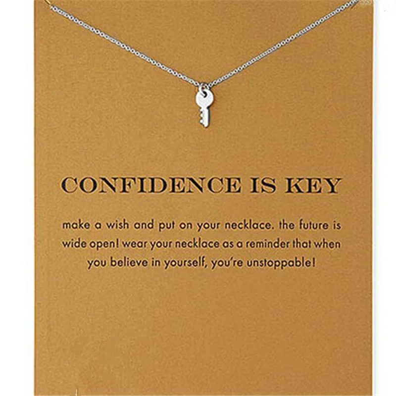 Колье-чокер женское золотистого цвета с ключиком подарок на день Святого