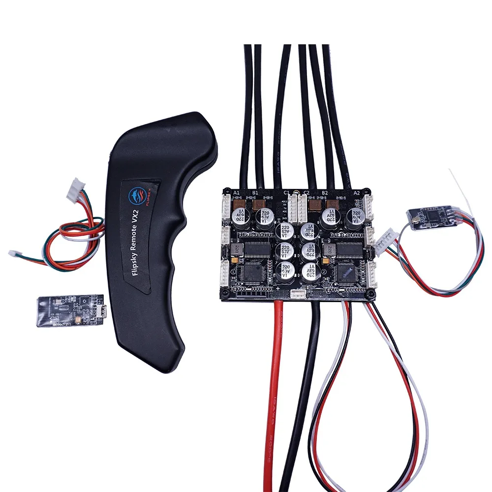 Flipsky Dual FSESC 4 20 PLUS Электрический контроллер скорости и VX2 пульт дистанционного