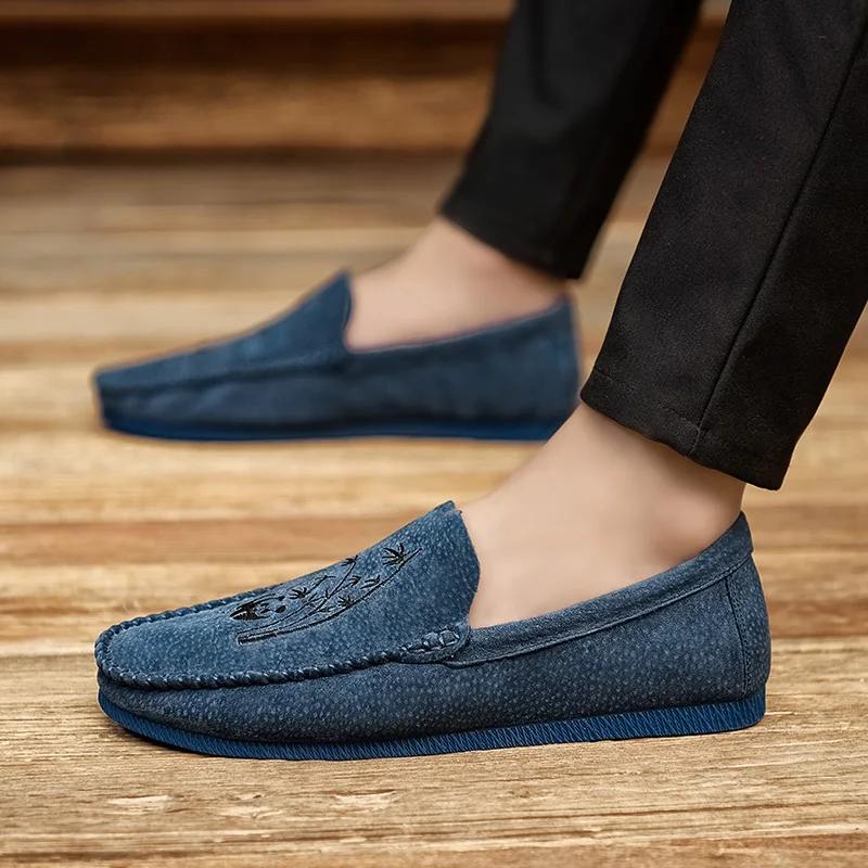 

Classic Men Casual Shoes Fashion Men Shoes Pig Leather Men Loafers Moccasins Slip on Men's Flats Driving Shoes Big size 38-48 5