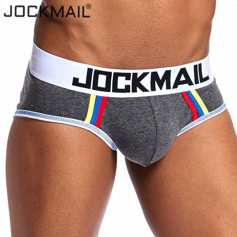 JOCKMAIL мужское сексуальное нижнее белье с мешочком для пениса Cueca гей пуш ап