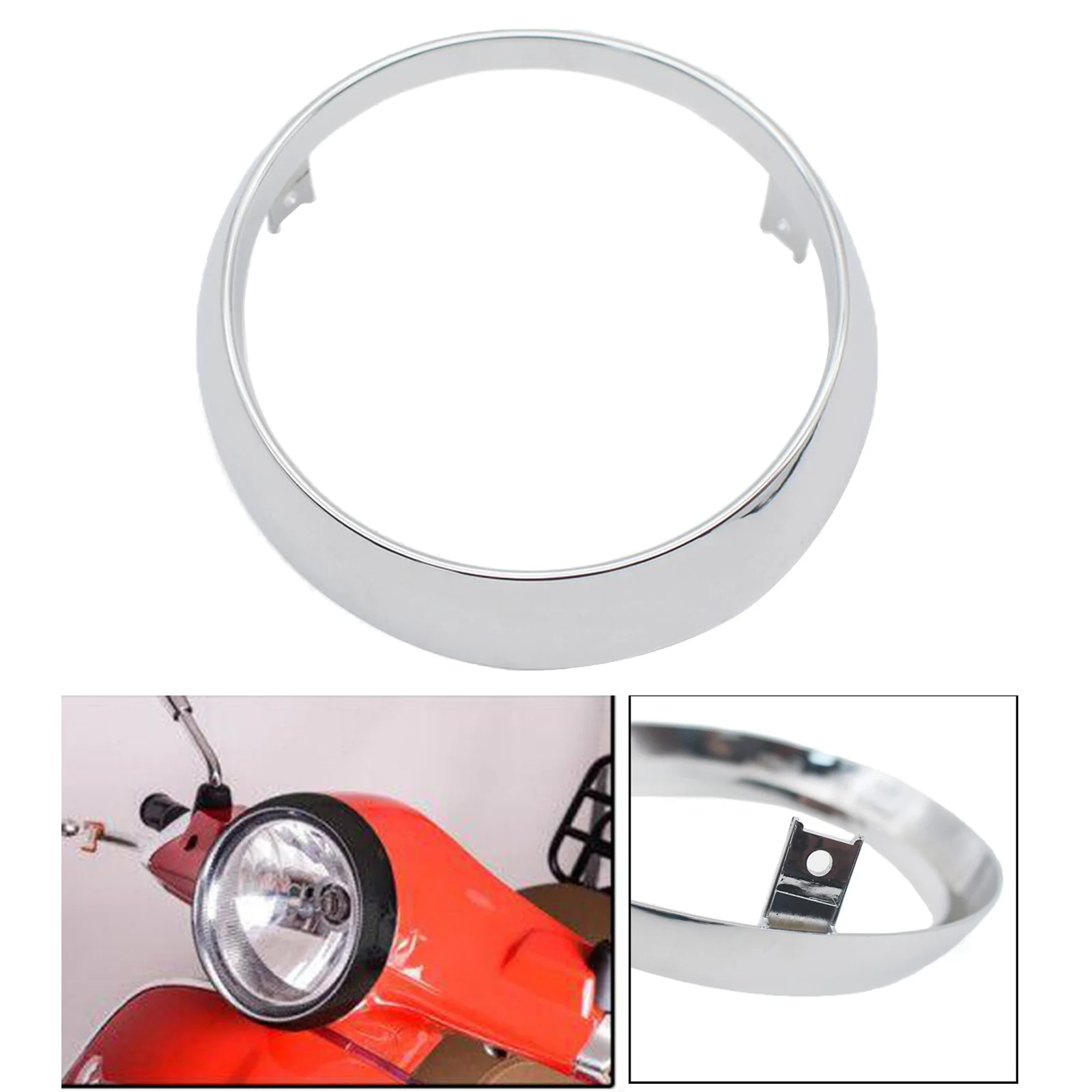 

Durable ABS Headlight Trim Ring Compatible for Vespa Primavera 125 150 300