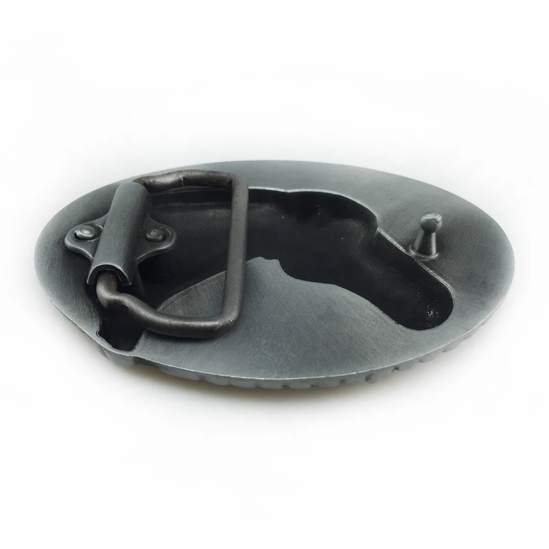 Мужской эксклюзивный бренд лошади Серебряный бронзовый металлический ремень