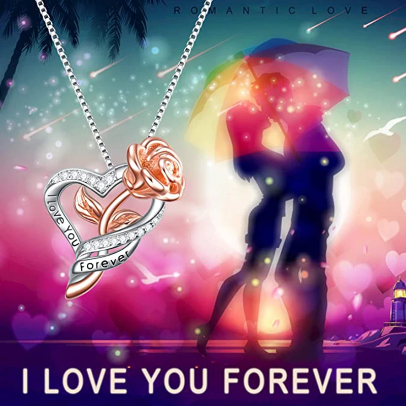 Модное женское ожерелье с подвеской в виде розового цветка кристаллами форме