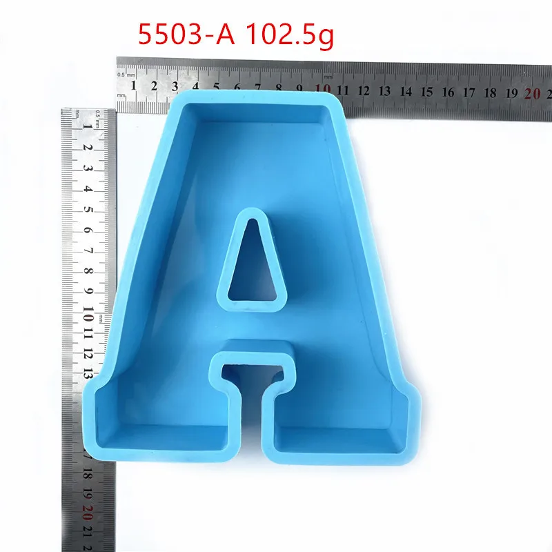 

Super Large Letters Silicone Mold Mirror 26 English Letters Decoration DIY Epoxy Resin Mold