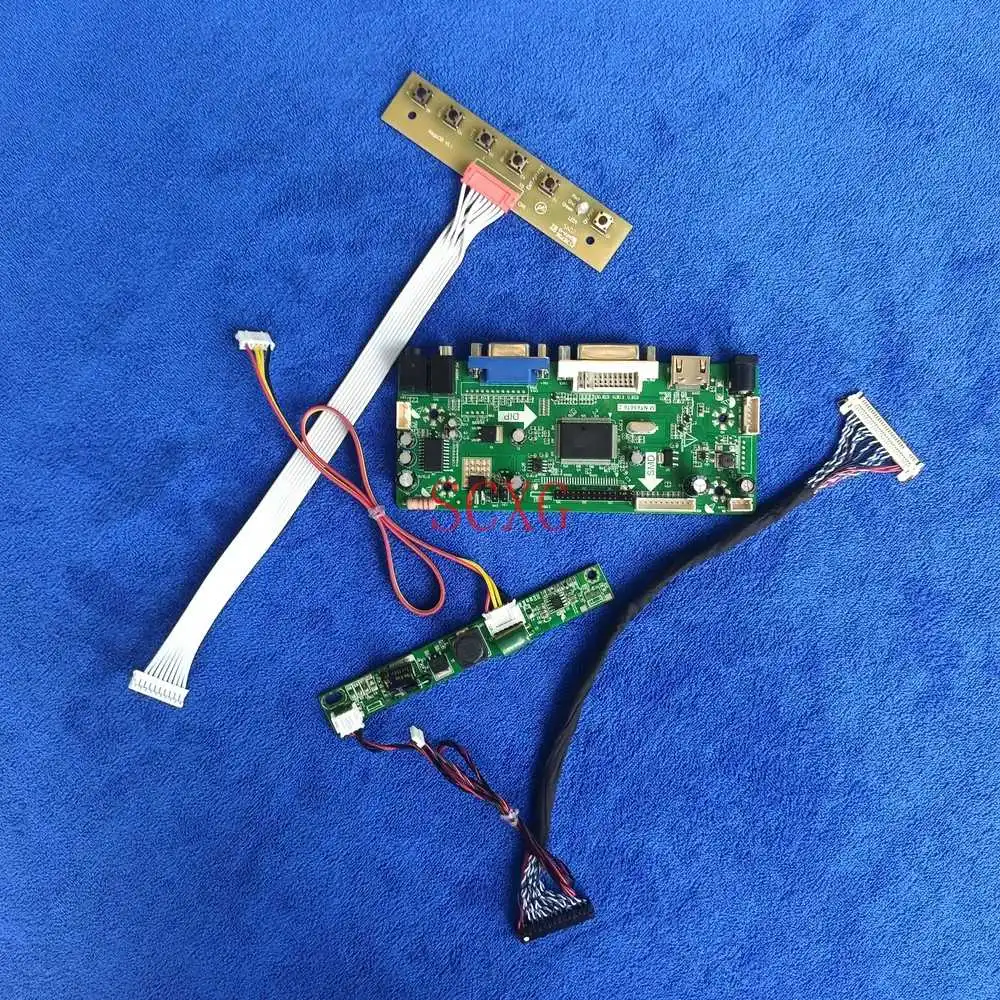 

Fit LTM190BT07/LTM190BT08 M.NT68676 Drive Controller Board 30-Pin LVDS VGA DVI HDMI-compatible LCD LED DIY Kit 1366*768 Matrix