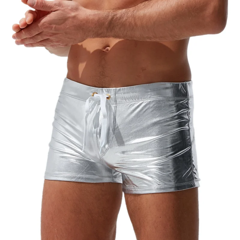 Summer Men Swim Briefs Gay Swimwear Sexy Swimsuits Shorts Surf Board Beach Wear Bikini Low Waist Bathing Swiming Trunks