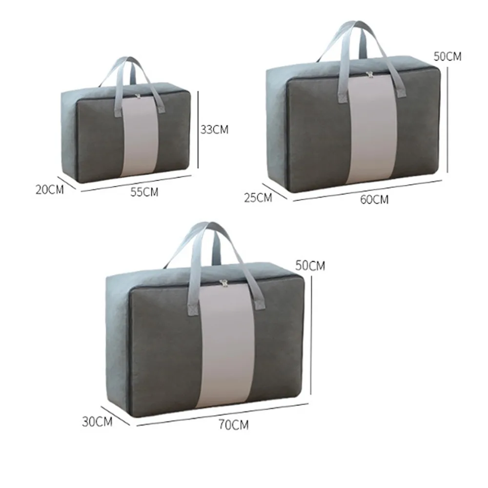 

Thickened Non-woven Quilt Storage Bag Clothes Storage Box Travel Portable Storage Box Folding Closet Organizer ForPillow Blanket