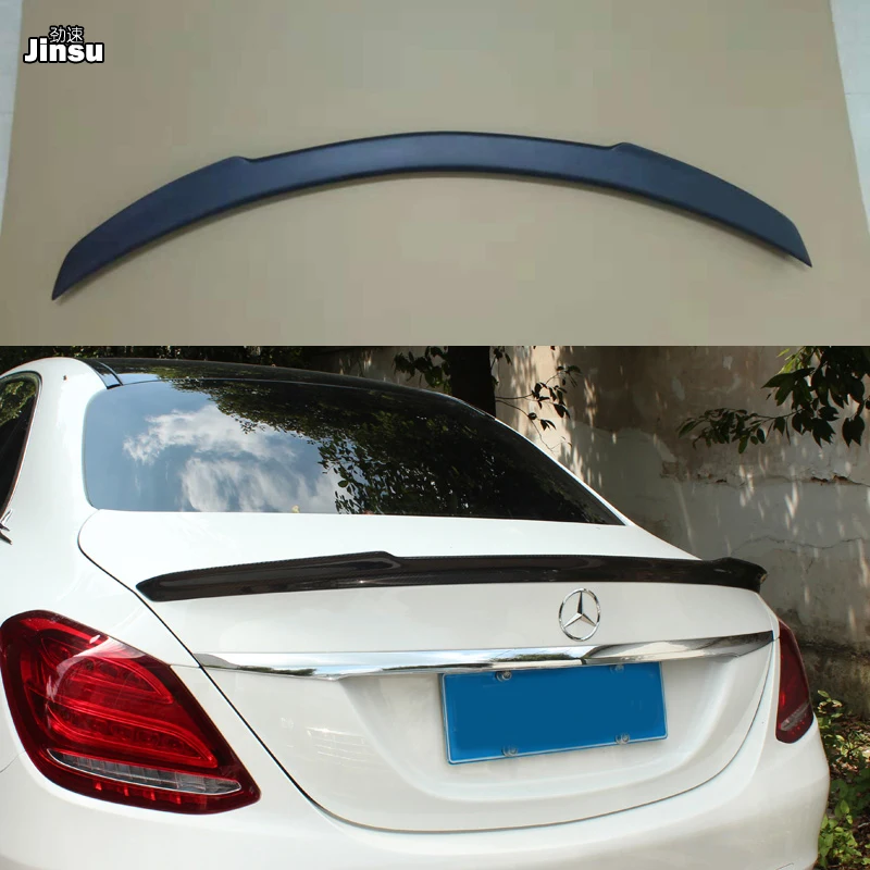 Спойлер для заднего багажника benz c class sedan c200 c220 c250 FD из стекловолокна W205 FRP матовый