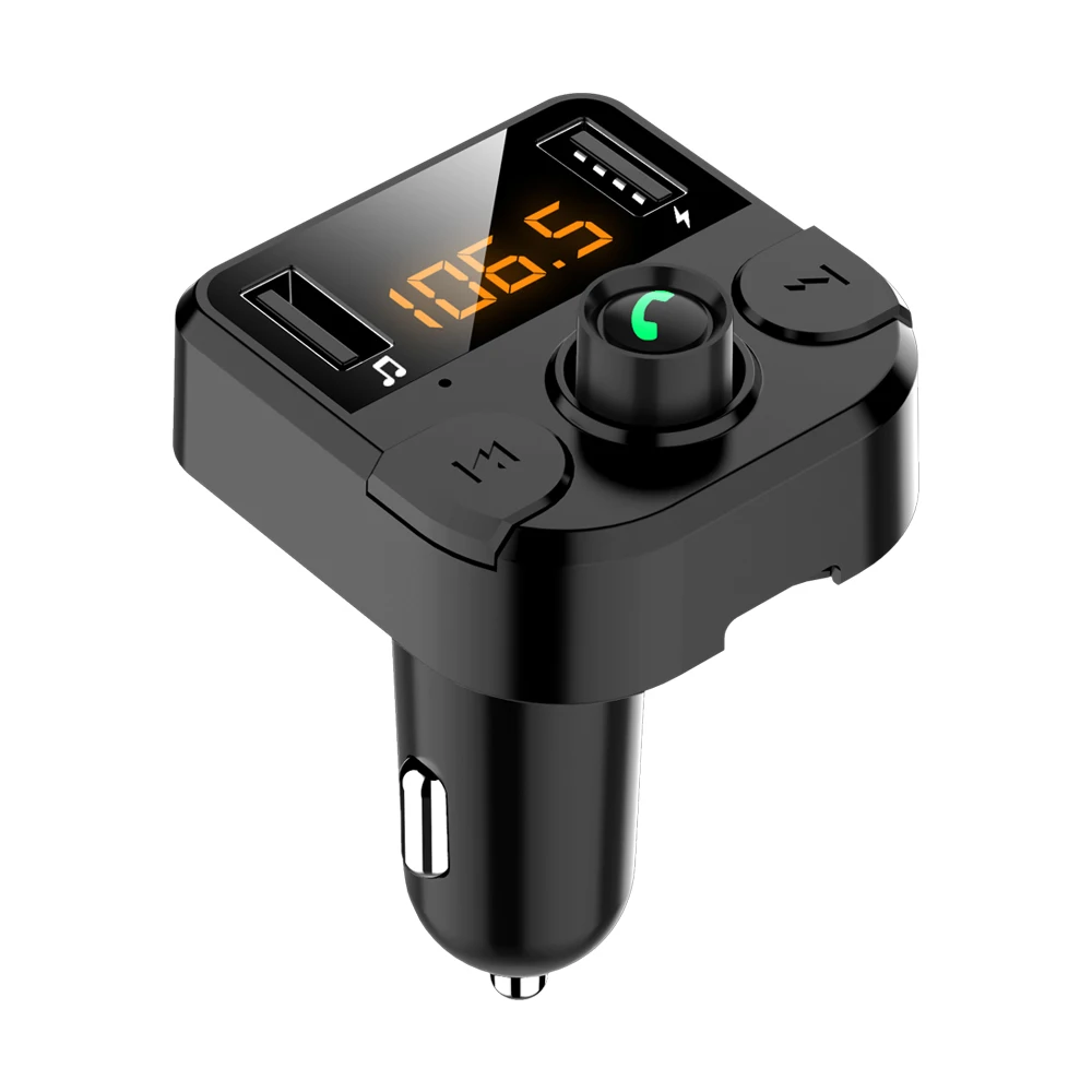 Автомобильное зарядное устройство с двумя usb-портами и передатчиком Bluetooth