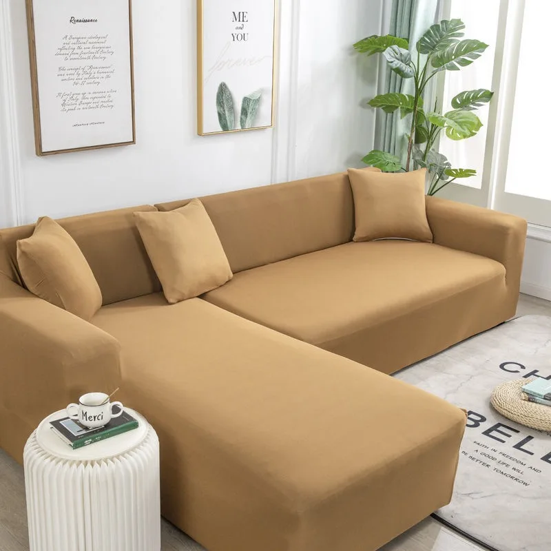 

Elastic Sofa Covers Chaise Lounge L Shape Sectional Corner Sofa Cover for Living Room Stretch Couch Cover 1/2/3/4 Seat