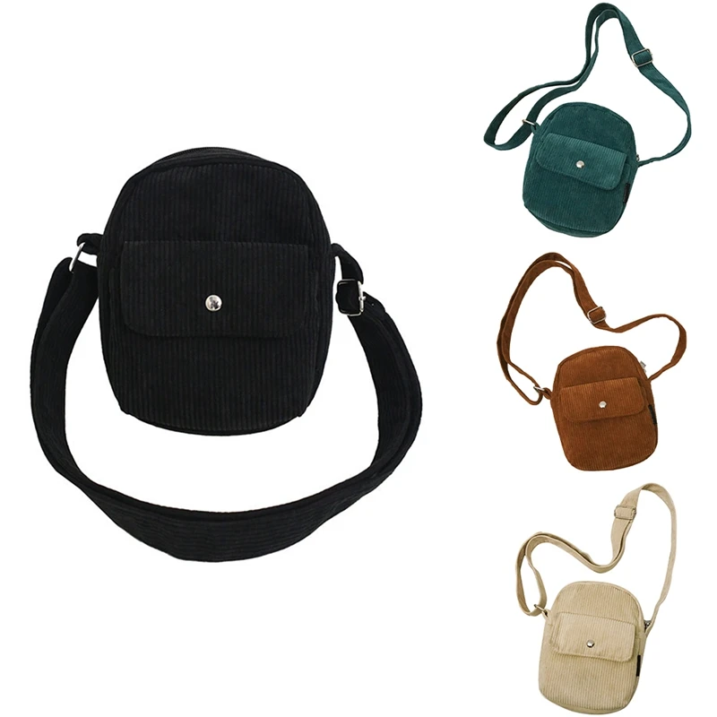 

Ретро вельвет сумка для Для женщин вертикальный Мобильный телефон сумка на одно плечо