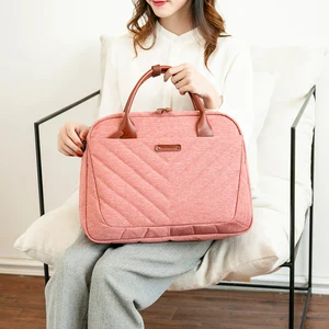 pink red nylon waterproof smart ladies women work shoulder tote laptop bags backpack free global shipping