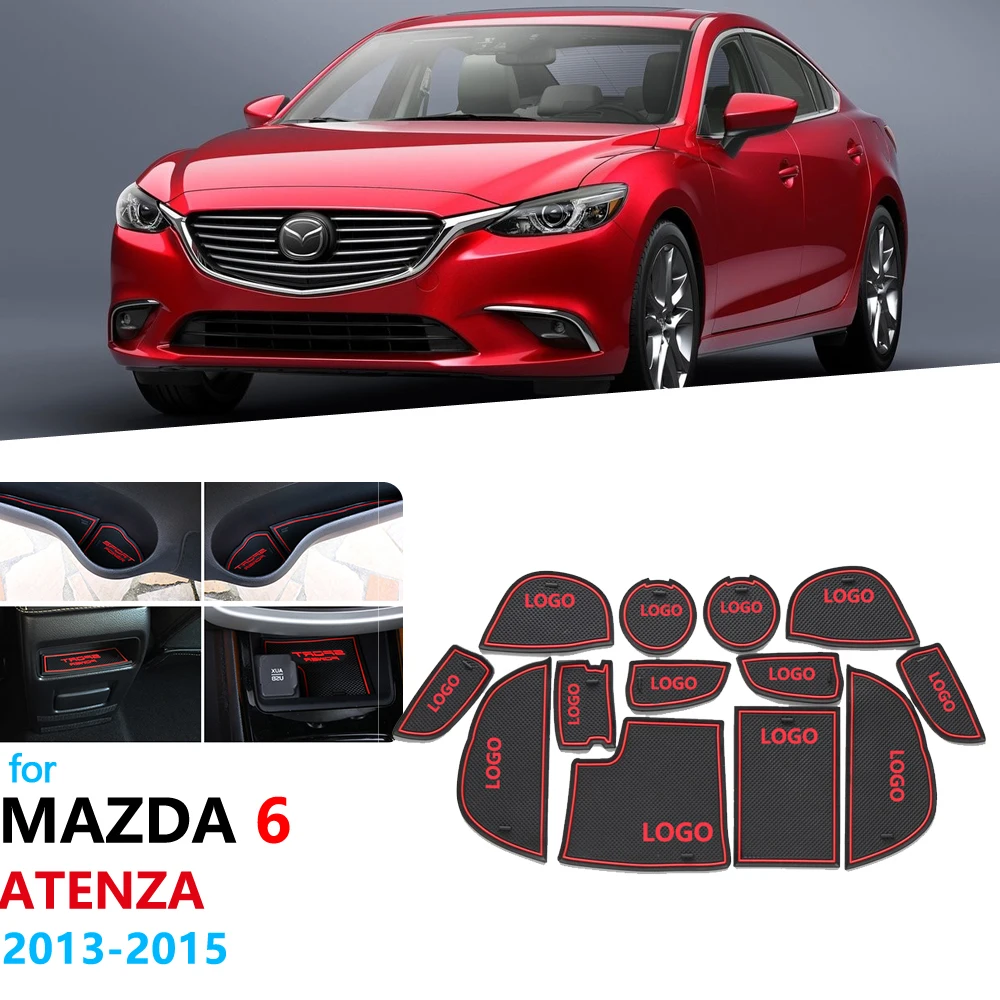 Противоскользящий резиновый слот для ворот коврик Mazda 6 2013 2014 GJ Atenza Mazda6 пред