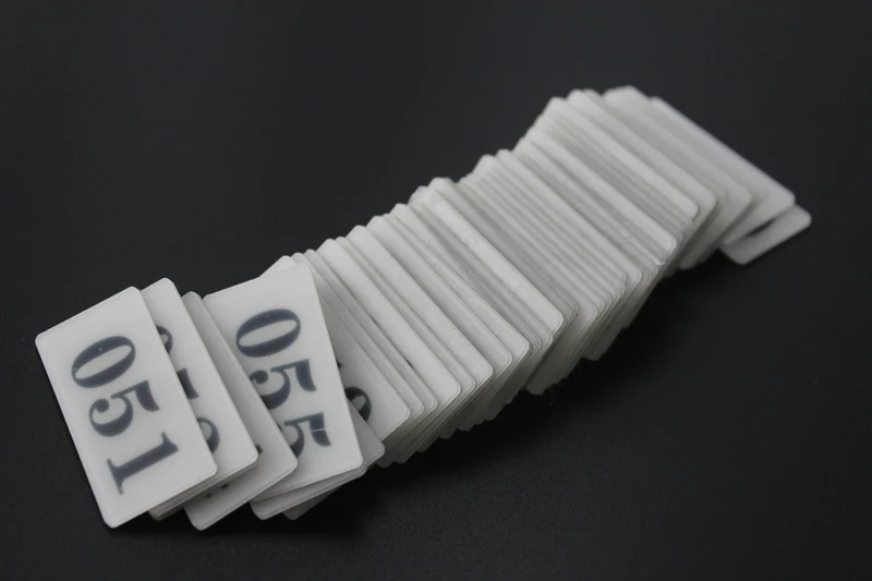 Клейкая акриловая настольная табличка клейкая с номером для хранения полка