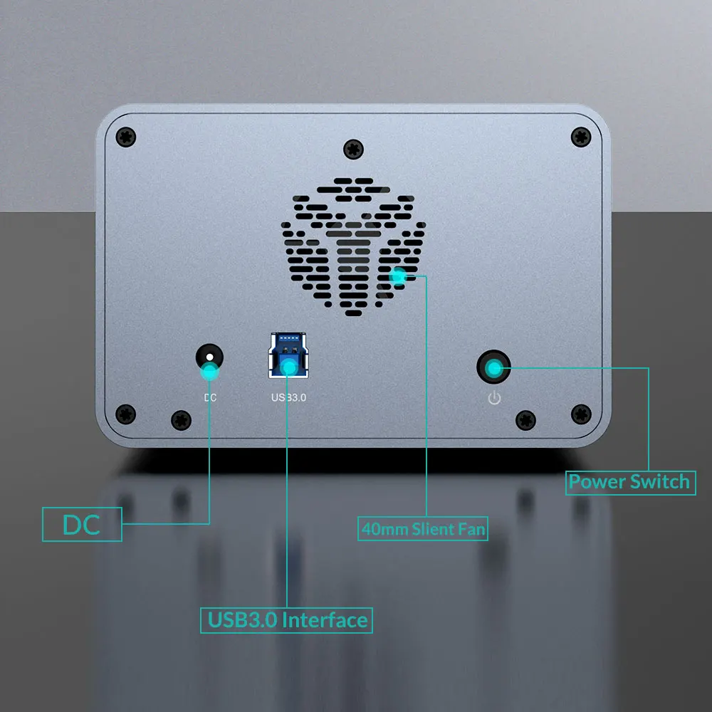 Dual Bay Hard Drive Enclosure,Yottamaster Aluminum 2.5