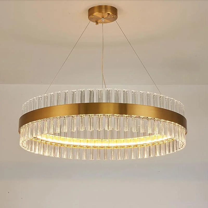 Современные светодиодные люстры в гостиной хрустальная люстра с кольцом для