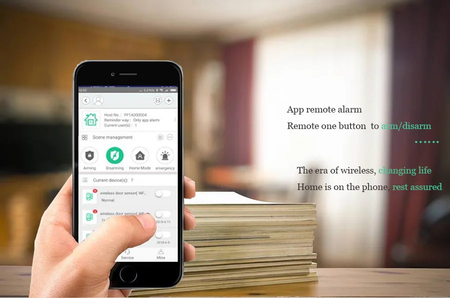 Sgooway EN RU ES язык беспроводной домашней безопасности Wi-Fi Сигнализация приложение дистанционное управление с ip-камерой PIR датчик двери