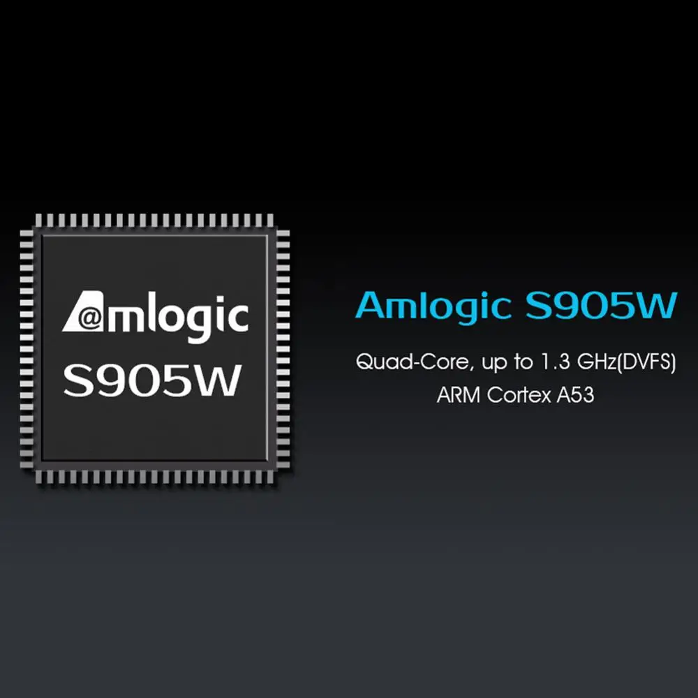 MXQ U2+ W Android 7,1 Smart tv Box 1+ 8GB Amlogic S905W четырехъядерный WiFi BT4.0 4K H.265 ТВ-приставка домашний медиаплеер EU/US Plug
