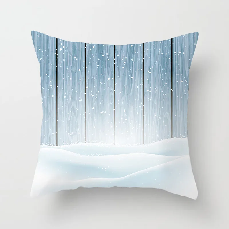 Fuwatacchi Рождественский чехол с рисунком Санта-оленя Снежная мягкая декоративная