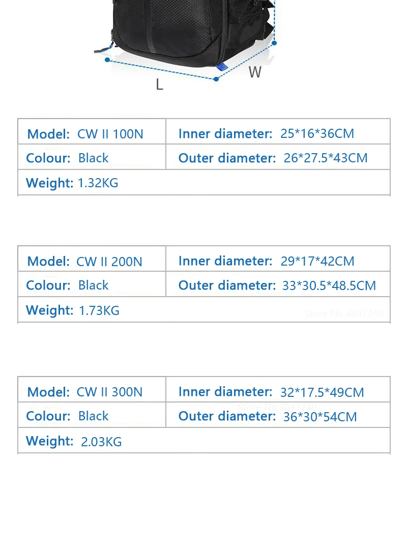 Benro CW II 100N 200N 300N профессиональный рюкзак для ноутбука Водонепроницаемый DSLR камера сумка Тип защиты цифровая камера сумка
