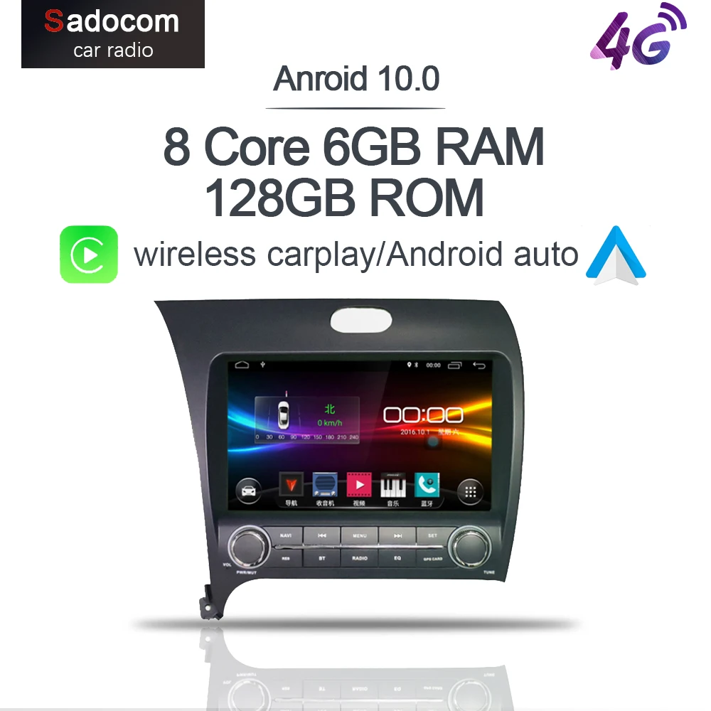 9 &quotAndroid 10 0 автомобильный DVD плеер 8 ядер 64 ГБ 4 ОЗУ автомобильное радио RDS DVR TPMS OBD2