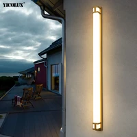 black gold new outdoor waterproof modern led wall lights with remote living room bedroom corridor indoor lamps lighting dimmable