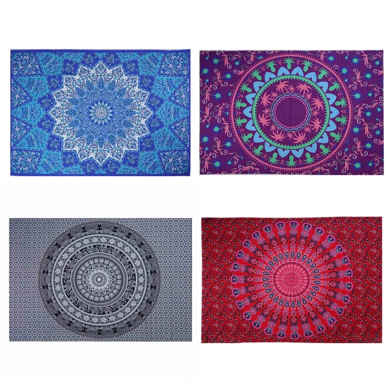 

Indian Mandala Elephant 3D Digital Printing Wall Hanging Tapestry Beach Towel