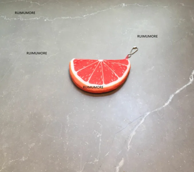 color Многомодельная новая плюшевая сумка с фруктами, Женский плюшевый Кошелек для девочек, лимон и т. Д. Брелок Плюшевый кошелек сумка - Цвет: color