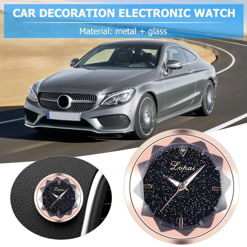 BZ844 автомобильные часы наклейка украшение интерьера аксессуары двухсторонний