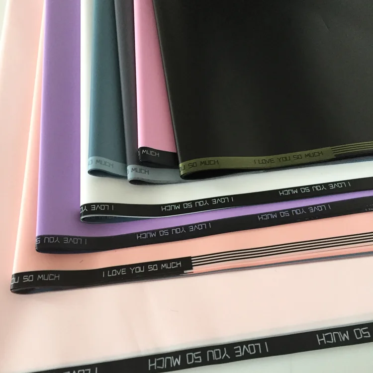 20PCS Bouquet packaging material new Korean plastic waterproof flower wrapping paper Han Su love | Дом и сад