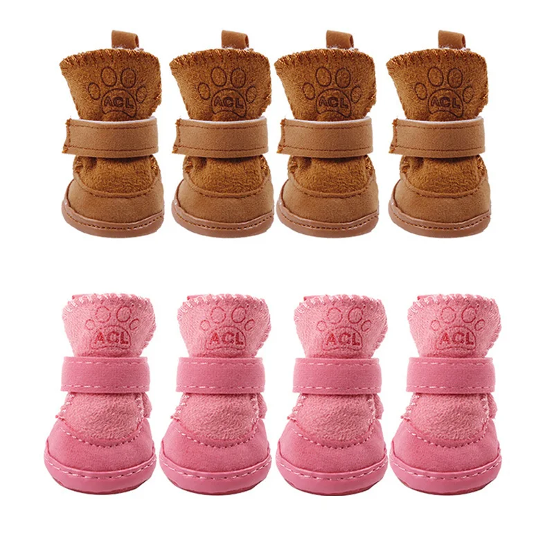 

Winter Pet Dog Shoes for Small Dogs Warm Plush Puppy Cat Boots Chihuahua Yorkies Accessories Mascotas Product zapatos para perro